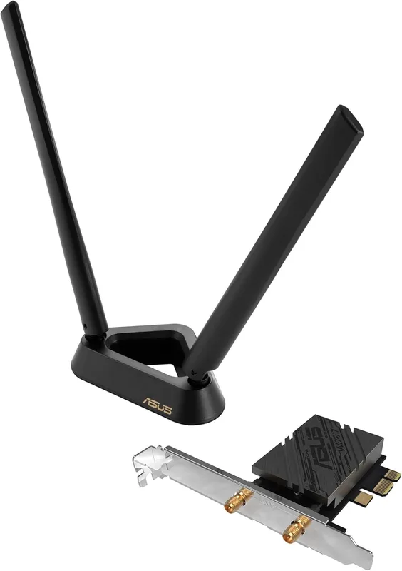 ASUS BE9400 Tri Band PCI-E WiFi 7 (802.11be) Bluetooth 5.4, WPA3 nätverkssäkerhet, OFDMA och MU-MIMO, multilänkdrift, endast kompatibel med lntel mode