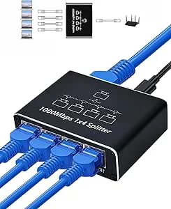 Aplimln LAN Splitter 1 till 4 Ethernet