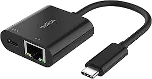 Belkin Connect USB-C till Ethernet + laddningsadapter