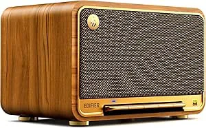 EDIFIER D32 trådlös högtalare, Hi-Res Audio, LDACAACALAC, Bluetooth V5.3, 60 W (RMS), 2.1 akustisk arkitektur, full digital signalprocess, 11 timmars speltid, appkontroll – brun