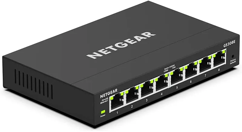 NETGEAR Gigabit Ethernet Plus-switch med 8 portar