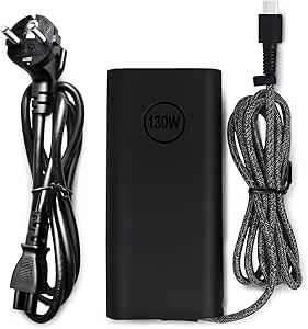 PFMY USB Typ C 130W USB-C 20V 6.5A Laddare Nätadapter AC Adapter för Dell XPS 15 9500 9575 17 9700 9575 Precision 5750 3560 3550 5530 Latitude 7410 7210 5420 5320