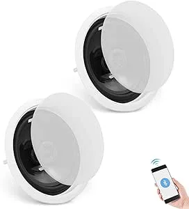 Bluetooth-takhögtalare 6,5'' 150W, infälld väggmonterad, ljudsystem, hög kvalitet, enkel installation, perfekt för hemmet