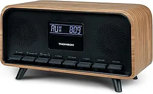 Thomson RT850BT Väckarradio med Bluetooth 5.3-högtalare