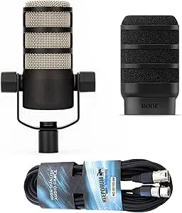 RØDE Rode Podmic professionell podcast-mikrofon WS14 Deluxe