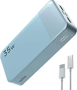 NOBIS 20000mAh Power Bank 35W Portabel Laddare Snabbladdning