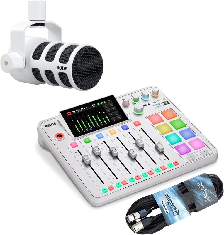 RØDE RØDECaster Pro II Allt-i-ett Produktionslösning för Podcasting, Streaming, Musikproduktion och Innehållsskapande