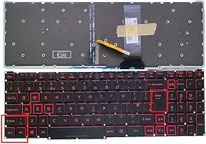 XINDIKBHUB UK laptop-tangentbord för Acer Nitro 5