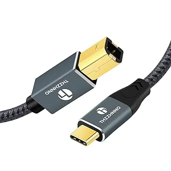 USB B to USB C Printer Cable