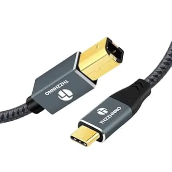 Thzzhnno USB B to USB C Printer Cable 2M