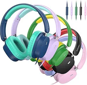 A+ Scholars Barnhörlurar för skola storpack 5-pack On-Ear