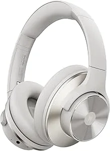 OneOdio A10 Multi-Mode Hybrid Active Noise Reduction Trådlöst bluetooth-headset 62 timmar extra bas, ljudhörlurar, bluetooth och trådbundet läge, resor, anslutning till 2 ARG-grå Bluetooth-enheter