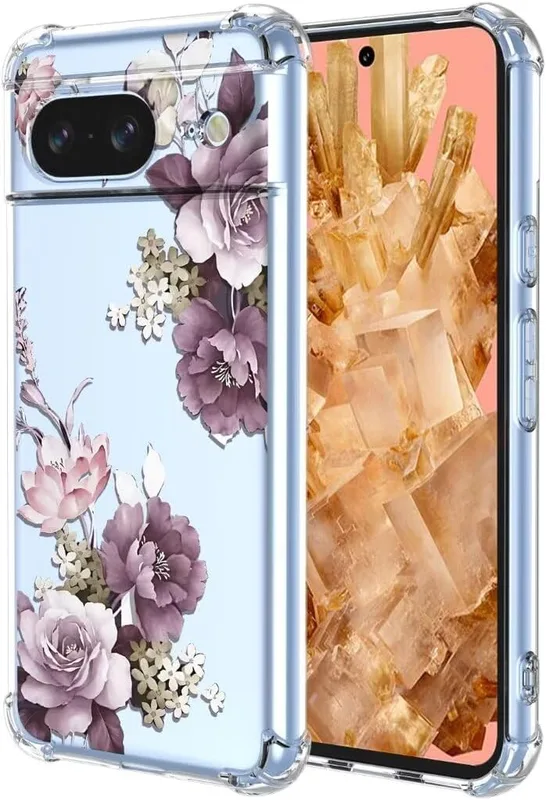 ATISIJIE Fodral för Google Pixel 8,målning blommönster