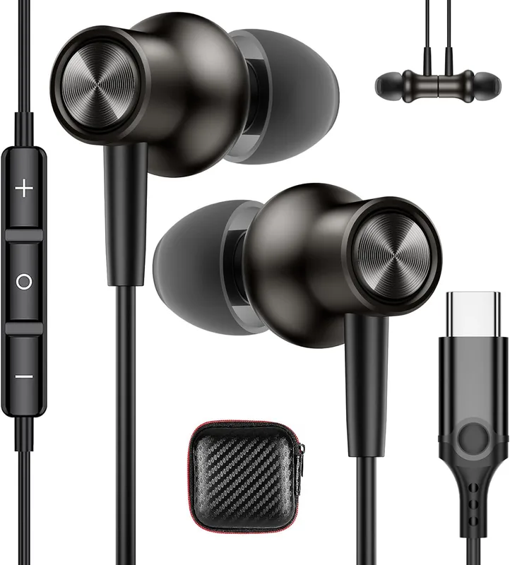 ASKUBSKU USB C Headphones For Samsung Galaxy