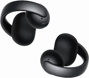 soundcore AeroClip by Anker, Öpparörs Hörlurar, Klipsådda Hörtelefoner, Adaptiv Komfort, Klar Tal med 4 Mikrofoner och AI, Stabil Passform, 12 mm Drivare för Klarslaget Ljud, Öppningsring Design