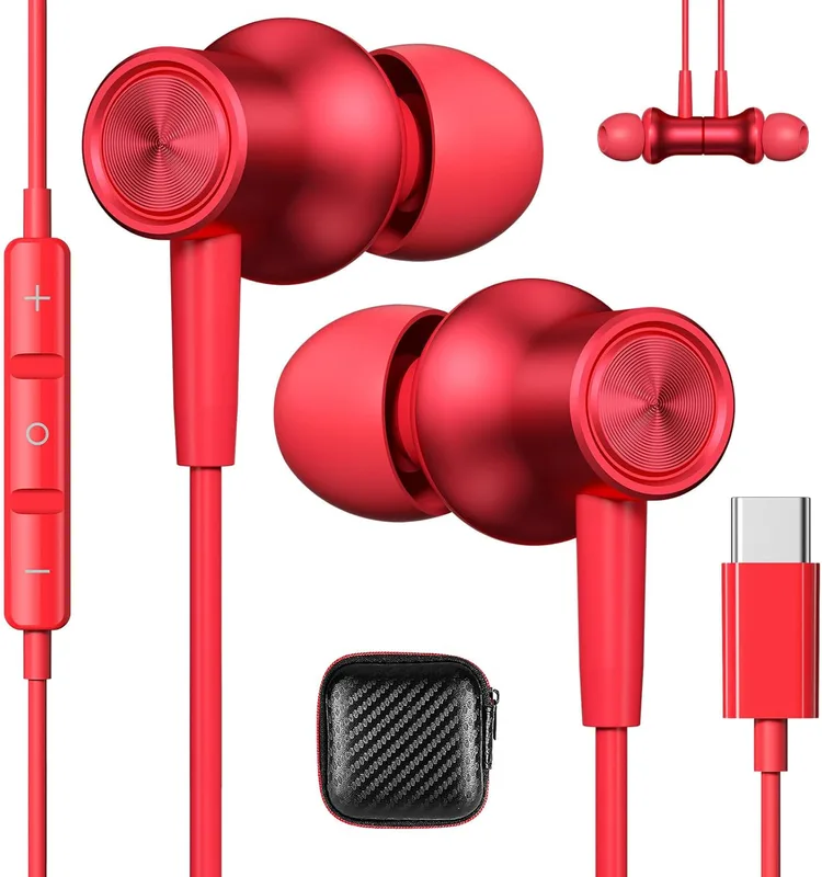 ASKUBSKU USB C Headphones for Galaxy A55
