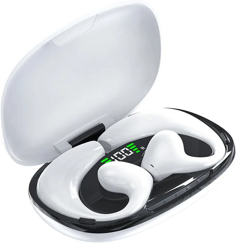 hörlurar med öppen öra, Bluetooth 5.3 trådlösa öronsnäckor