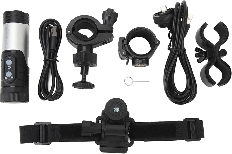 FLEXMAN Sport Action DV Kamera, 12MP 1080P HD 120 Wide Degree Mini Outdoor Sports Hjälmkamera, Trådlöst Vattentät Bärbar Actionkamera för Motorcykelcy