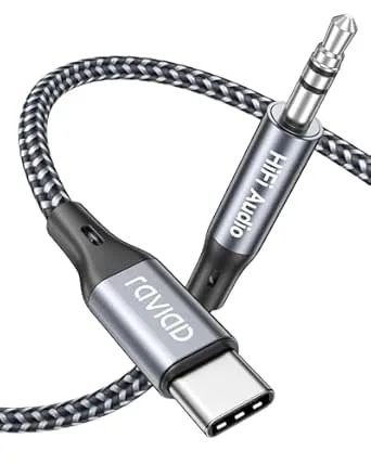 RAVIAD USB C till 3,5 mm ljudkabel,