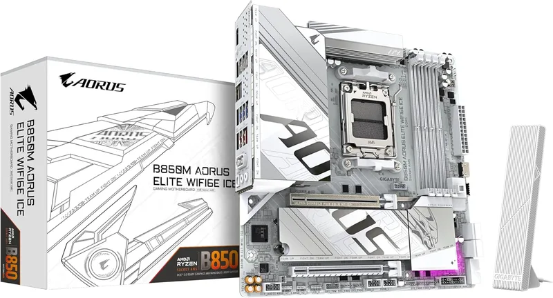 Gigabyte B850M AORUS ELITE WIFI6E ICE