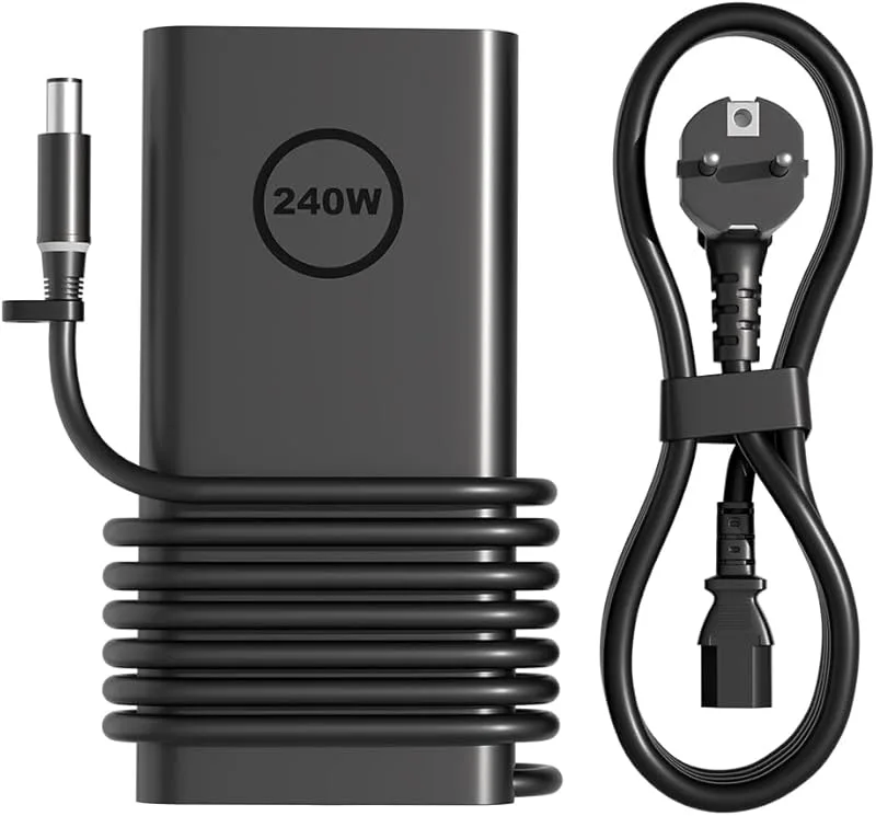 240 W Slim Gan Style strömförsörjning laddningskabel för Dell Alienware x 17 x 16 x 15 M17 M17 x M15 M14 x 17 15 Precisi
