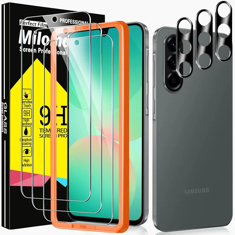 Milomdoi 3 stycken härdat glas till Samsung Galaxy A56 5G