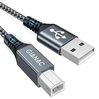 GIANAC USB skrivarkabel [2 m] USB A