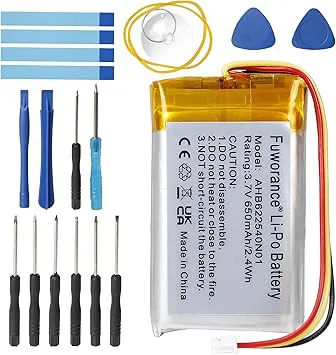 650 mAh 3,7 V AHB622540N01 ersättningsbatteri, kompatibelt med Momentum 2.0 3.0 HD 4.40 4.50, kompatibel med Urbanite XL hörlurar kompatibla med Aerox