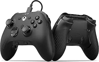 SCUF VALOR PRO Kabelansluten Prestandahandkontroll för Xbox – Anpassningsbara Bakre Paddlar, Omedelbara Avtryckare, Hall Effect-tumspakar, Xbox Series X|S, Xbox One, Windows PC – Svart