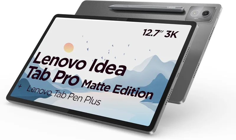 Lenovo Idea Tab Pro surfplatta 12,7 tum 3K (MediaTek Dimensity 8300, 8 GB RAM, 256 GB UFS 4.0, 144 Hz, Wi-Fi 6E, Bluetoo