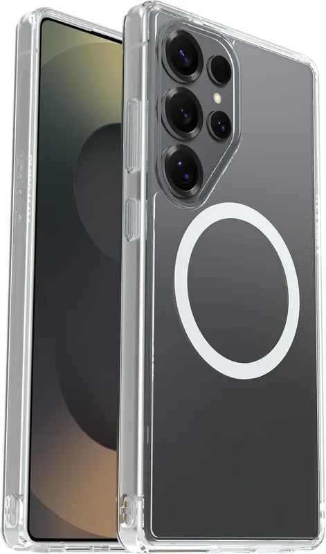 OtterBox Symmetry Series Clear MagSafe skal med magneter för Samsung Galaxy S25 Ultra