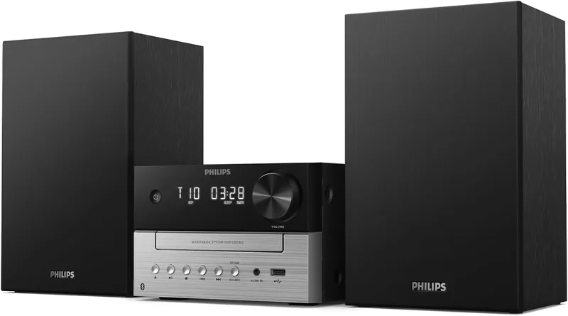 Philips TAM3505M2 Micro Music System hifi med Bluetooth, CD-spelare, USB, Auracast FM- och DAB-radio, 85% PCR-material