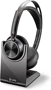 Poly Voyager Focus 2 USB-C-Headset USB-C/A Adapter Laddningsställ