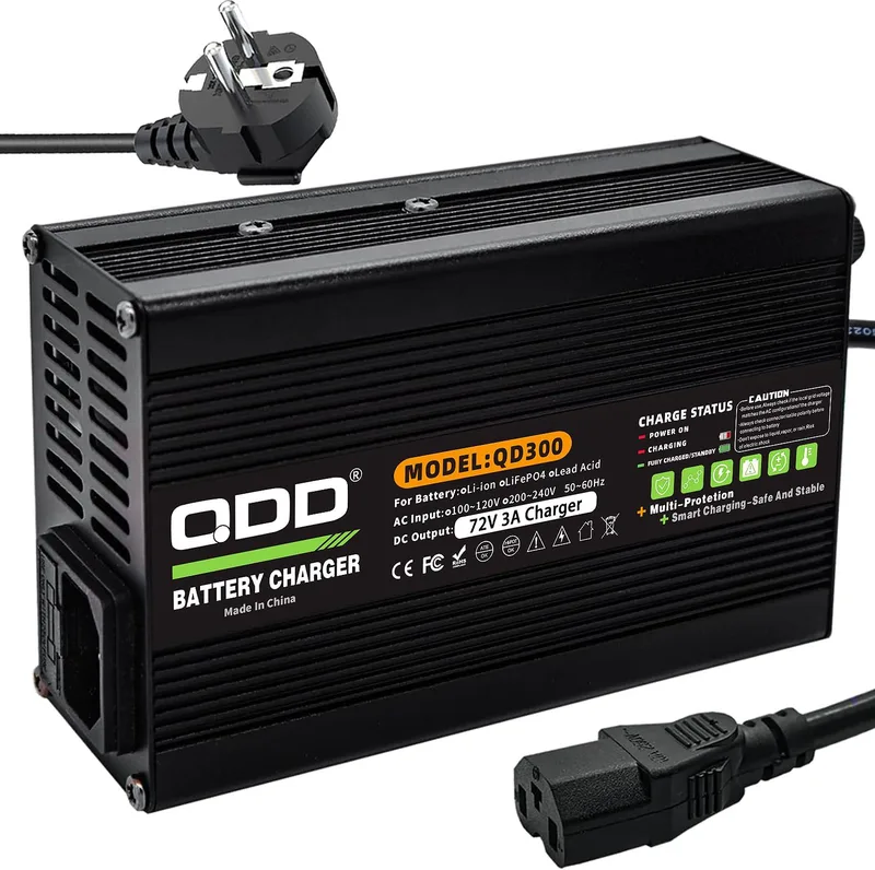 QDD bly batteriladdare 72 V 3 A 15 Ah 20-30 Ah