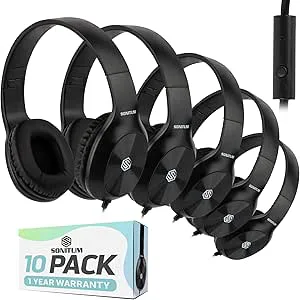 Sonitum Klassrumshörlurar-bulk 10-pack
