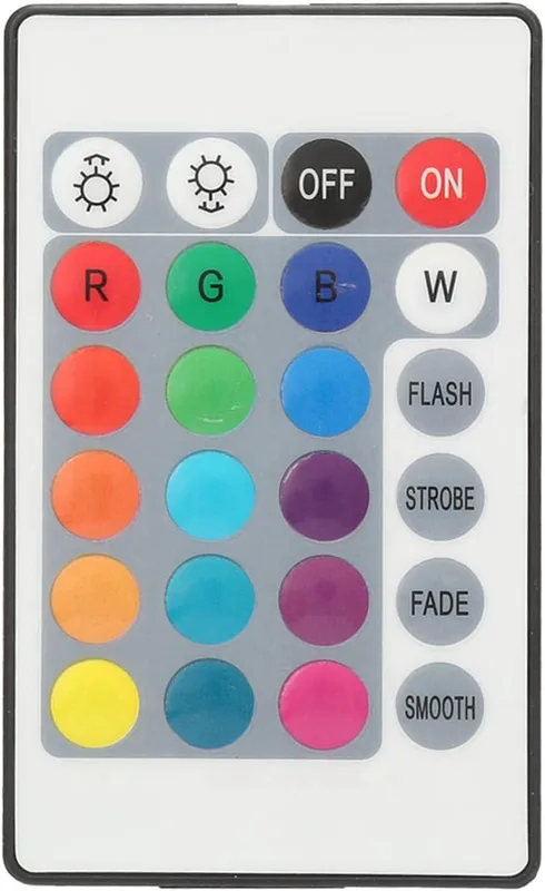 5V 24 Nyckel RGB LED Light Strip Wireless Remote Control