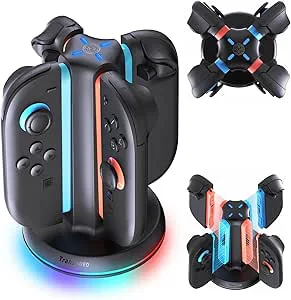TRANSNOVO Laddningsdocka kompatibel med Nintendo Switch 2 Joy Con