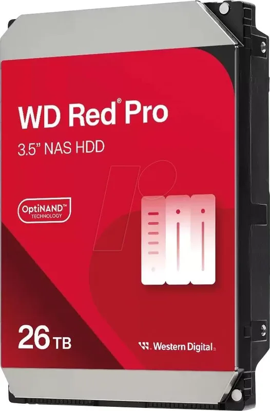 WD Red Pro 26TB Intern 3,5" NAS hårddisk