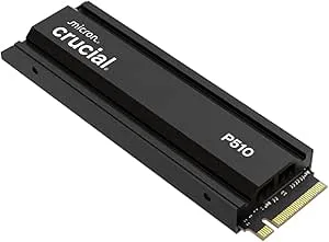 Crucial P510 1TB PCIe 5.0 x4 Gen5 NVMe M.2 Intern SSD med Kylfläns