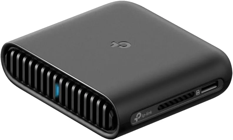 TP-Link TL-WR3002X – AX3000 Wi-Fi 6 bärbar router med 2,5 Gbit/s-anslutning, flera lägen (router, åtkomstpunkt, förlängning, klient osv.) och USB-C-kraft, perfekt för resor