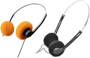 WLngtv 2 st retro on-ear-hörlurar