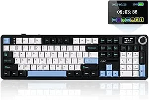 EPOMAKER X Aula F108 Pro trådlöst speltangentbord med skärm