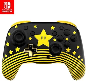 Turtle Beach Rematch trådlös spelkontroll: Super Star Mario – Nintendo Switch, Lite, OLED Model, officiellt licensierad av Nintendo