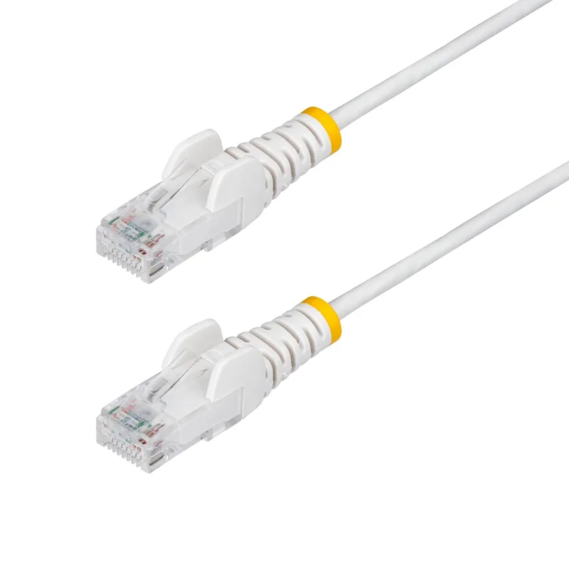 StarTech.com 7 m vit smal CAT6 Ethernet-kabel