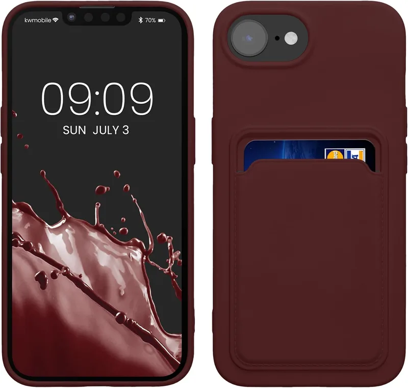 kwmobile Silikonfodral för Apple iPhone 16e med kortfack