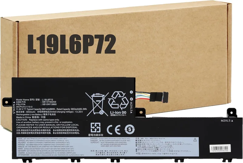 BLESYS L19C6P72 L19L6P72 batteri för Lenovo ThinkPad P15v Gen 1 Gen 2 Gen 3