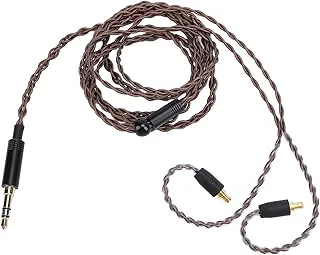 YUYTE Ersättningsljuduppgraderingskabel för IE400 Pro Replacement Cable för IE100 Pro IE500 Pro med OFC Core 3,5 Mm Plug 1,2 M Längd Silverpläterad Tr