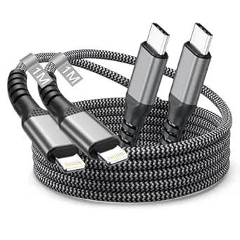 Tepow Lightning kabel USB C 1M 2-pack