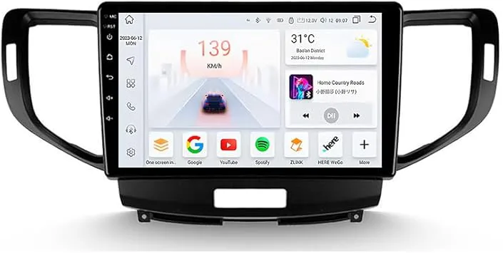 Android bilstereo 9-tums pekskärm för Honda Accord 8 2008-2012