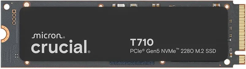 Crucial T710 2TB PCIe 5.0 x4 Gen5 NVMe M.2 Intern SSD